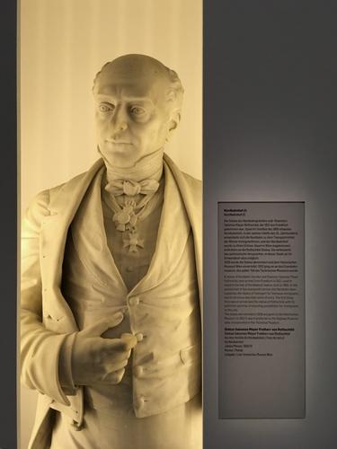 statue of Salomon Rothschild in the Jewish Musuam at Vienna, Austria