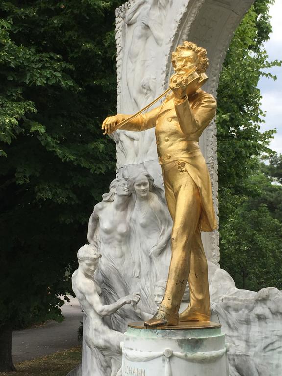 statue of Johann Strauss at Vienna, Austria