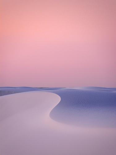 pink sunrise as seen from a wilderness campsite at White Sands National Monument in New Mexico