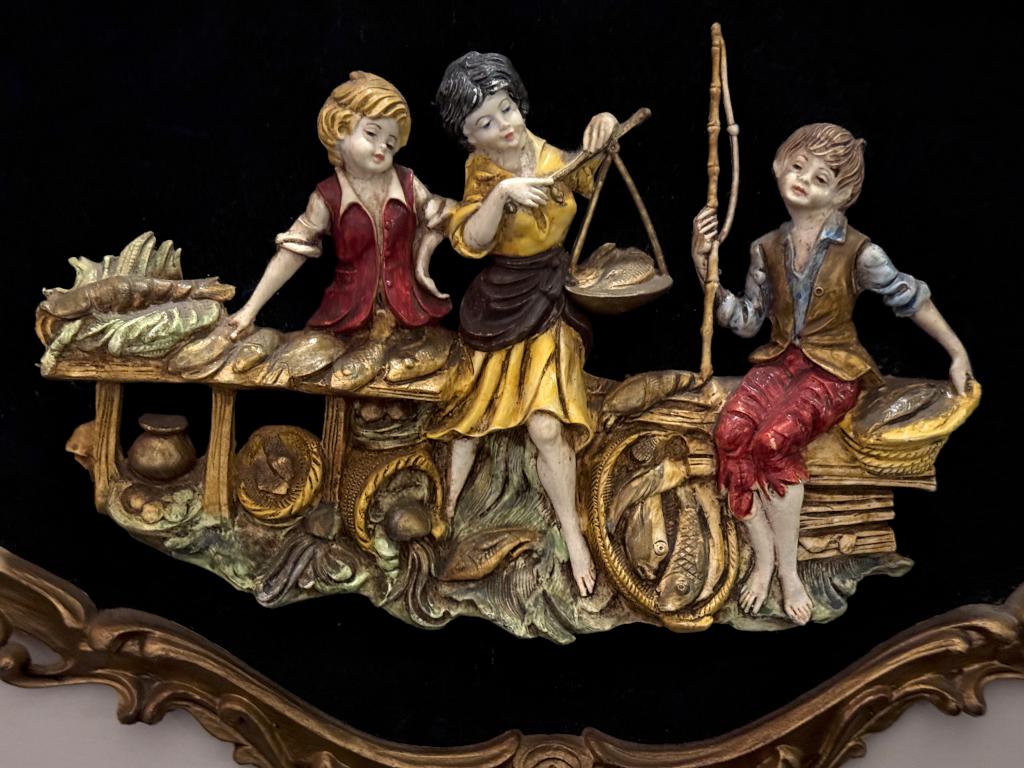 historic art in the Amsterdam Castle hotel on the Erie Canal tour at Amsterdam NY