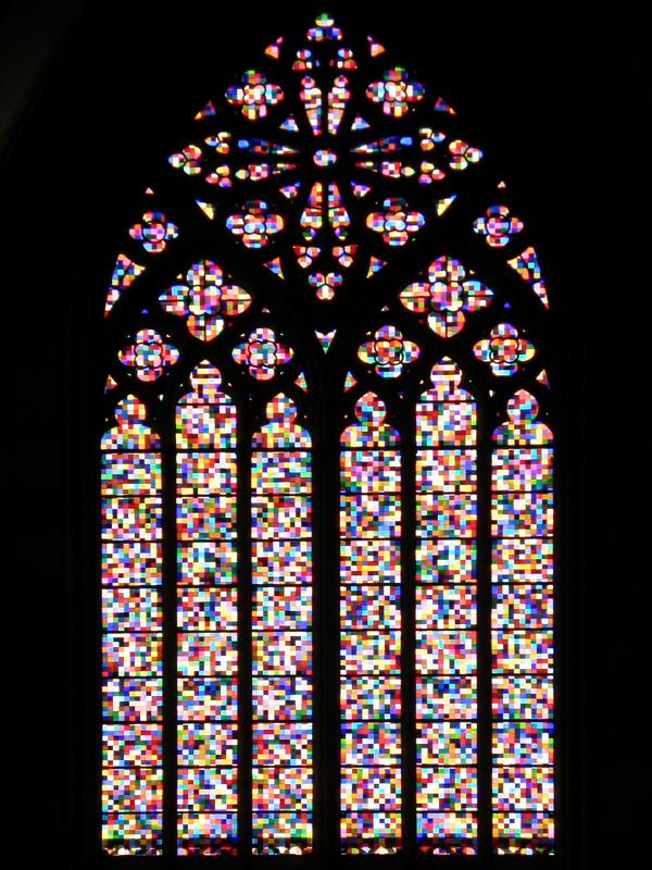 the New Window at Cologne Cathedral in west Germany