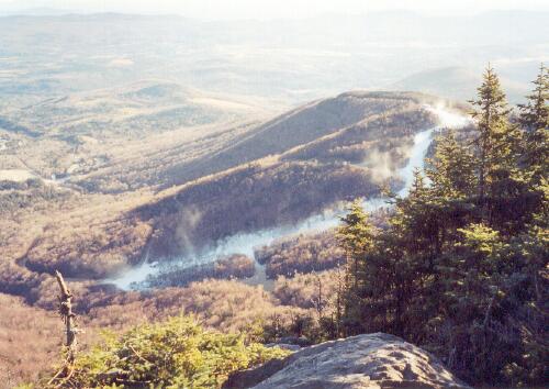 Sugarbush ski trail in Vermont