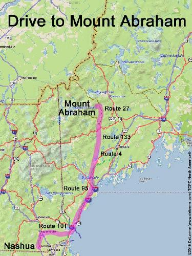 mount abraham drive route