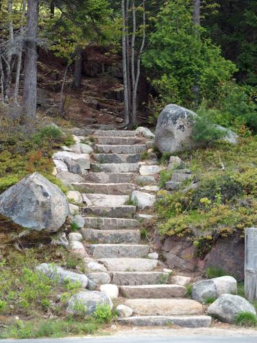 trail to Acadia Mountain in Maine