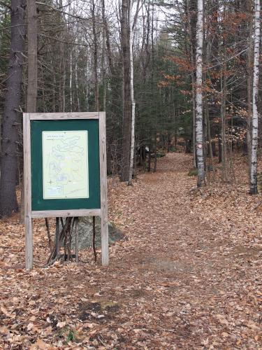 trail in December at Alice Peck Day Nature Trails in western New Hampshire