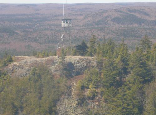 fire tower on Allagash Mountain in Maine