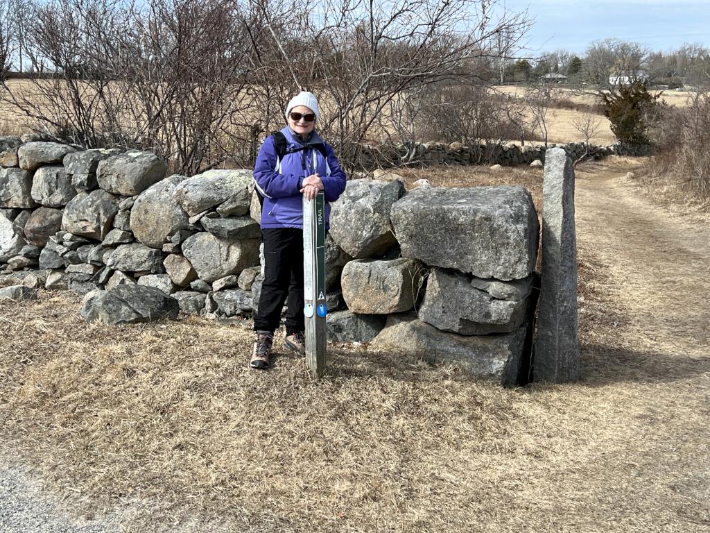 Andee in February at Allens Pond Wildlife Sanctuary in southeast MA