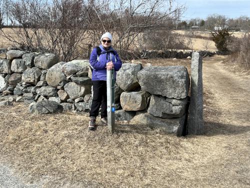 Andee in February at Allens Pond Wildlife Sanctuary in southeast MA
