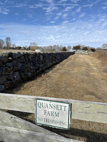 Quansett Farm in February beside Allens Pond Wildlife Sanctuary in southeast MA