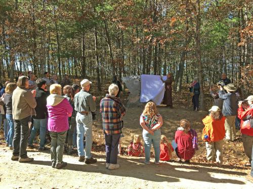 outdoor exhibit at Andres Institute of Art in New Hampshire