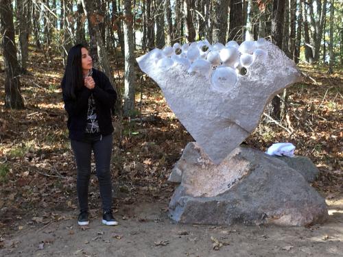 outdoor exhibit at Andres Institute of Art in New Hampshire