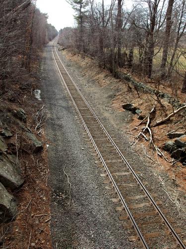 MBTA commuter rail at Appleton Farms in northeastern Massachusetts