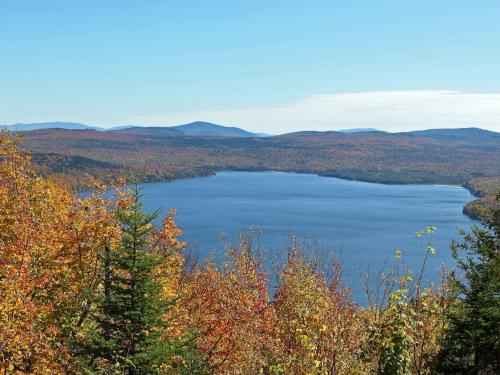 view in September from the near-summit ledge on Averill Mountain in northeast Vermont