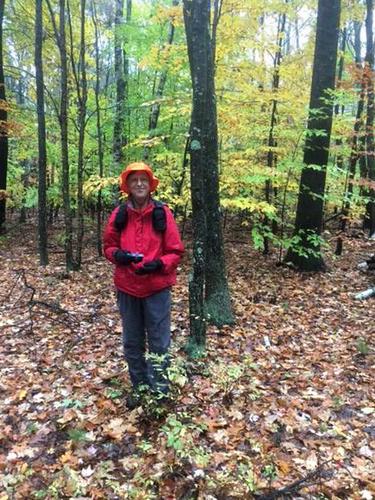 Fred in the woods at Bald Hill near Newmarket in southeastern New Hampshire