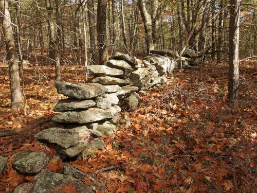 stone wall at Ball Hill near Leominster MA