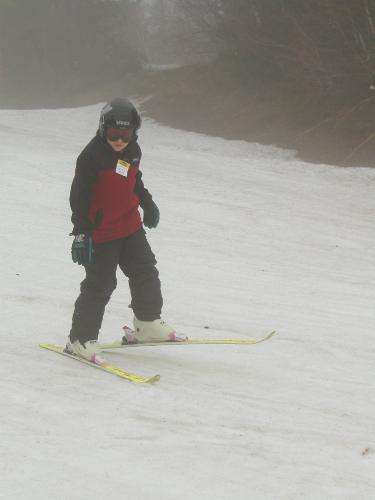 skier on Gunstock Mountain in New Hampshire