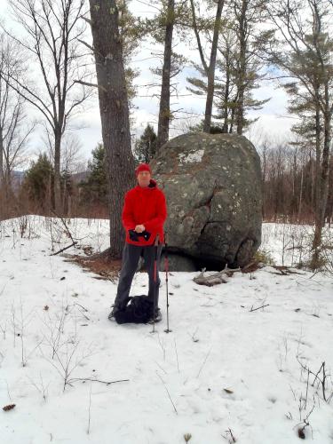 Fred in March at Bell Ledges in southern New Hampshire