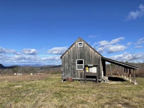 cabin in November at Birch Ridge in eastern New Hampshire