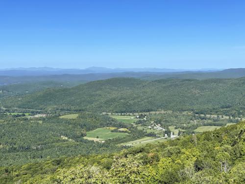 view west in September from Bird Mountain in southern Vermont