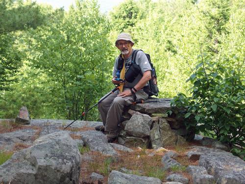 Dick atop Boscawen Hill in southern New Hampshire