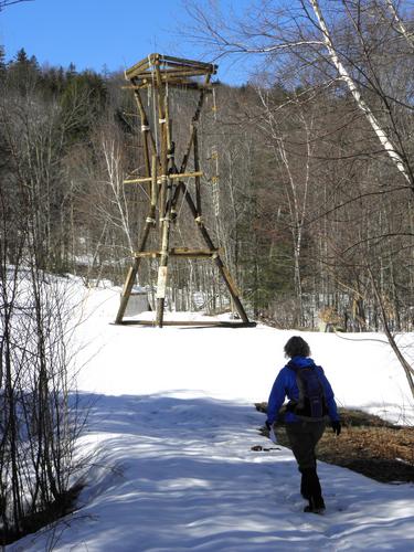 ropes course at the base of Burleigh Mountain in New Hampshire