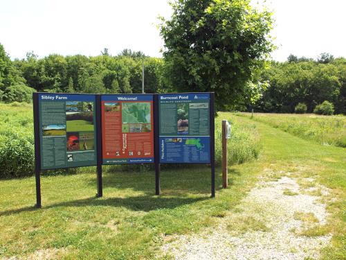 entrance sign at Burncoat Hill near Spencer MA