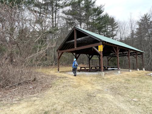 pavilion in March at Burns Farm in southern NH
