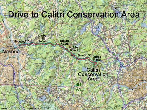 Calitri Conservation Area drive route