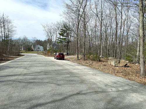parking in March at Calitri Conservation Area in southern NH