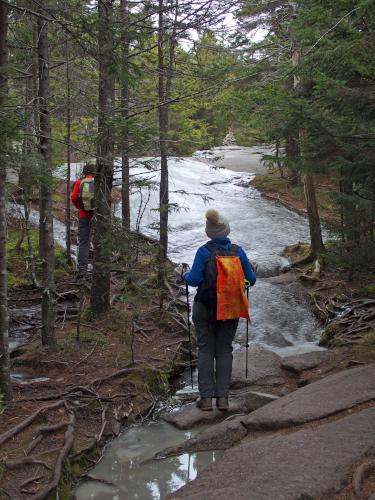 icy trail at Mount Cardigan in New Hampshire