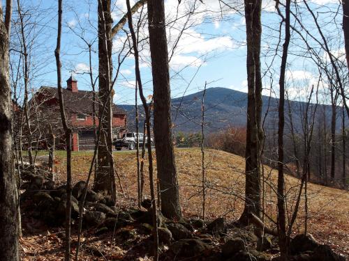 view of Mount Monadnock in November from Carter Forest near Dublin in southern NH