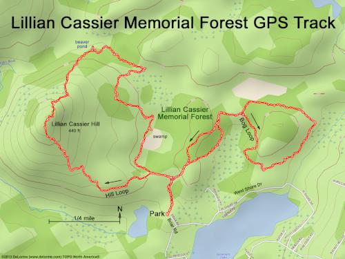 Lillian Cassier Memorial Forest gps track