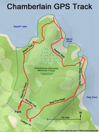 Chamberlain Forest gps track