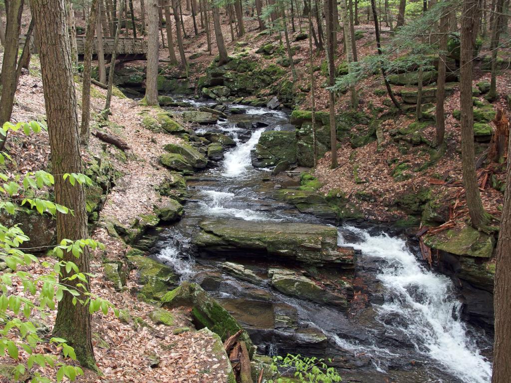 Wilde Brook at Chesterfield Gorge near Keene in southwestern New Hampshire