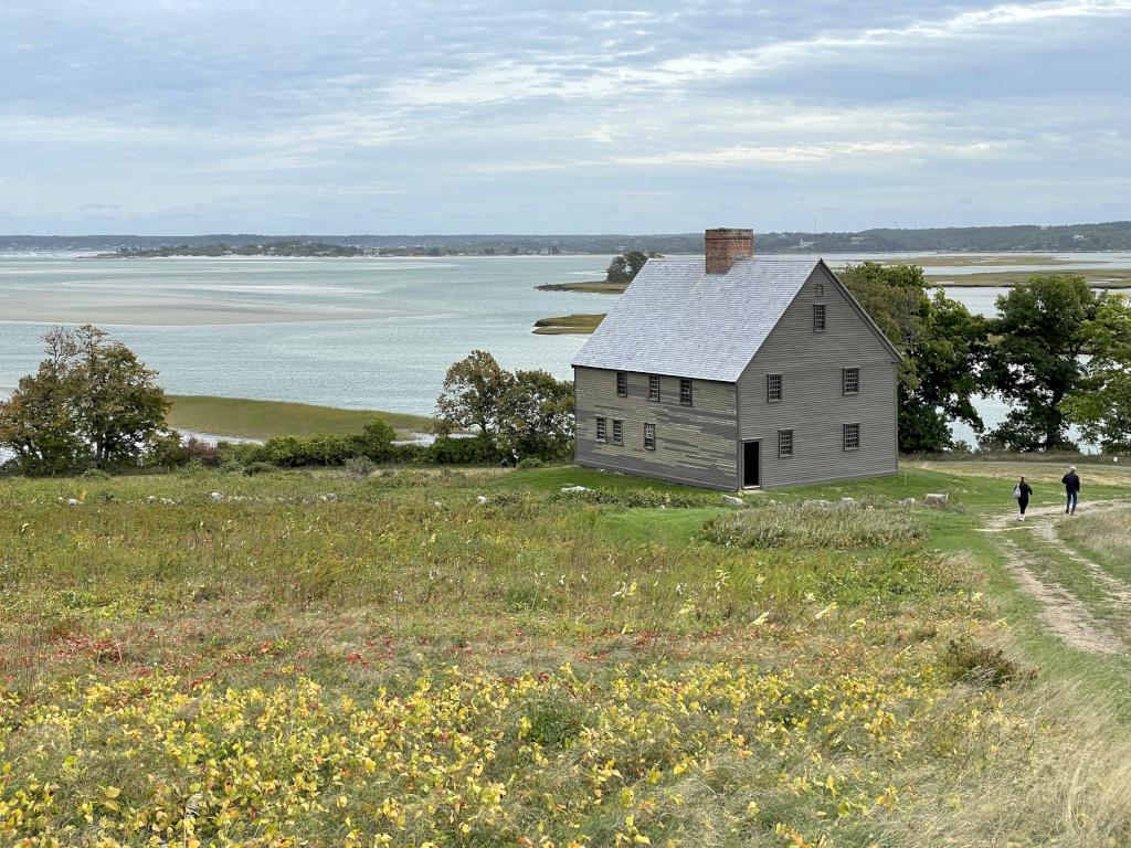 Choate House in October on Choate Island in northeast Massachusetts