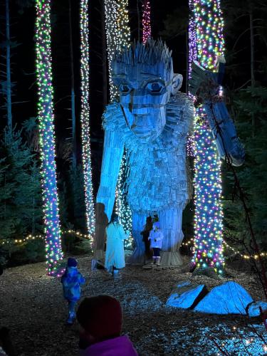 Troll in November at Coastal Maine Botanical Gardens in eastern ME
