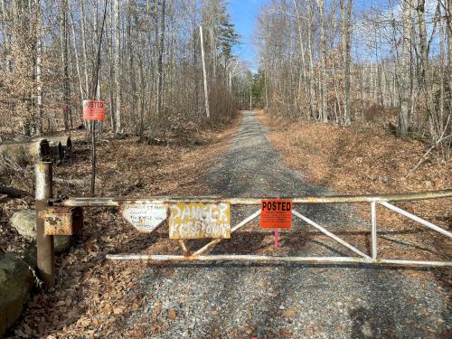 gate in December at Cobb Hill in New Hampshire