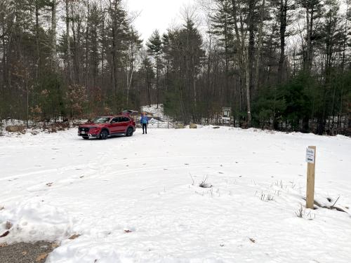 parking at Costa Conservation Area in southeast NH