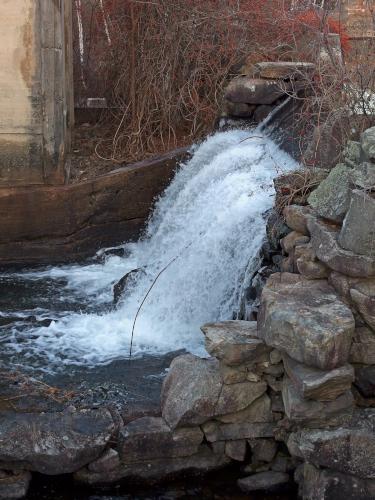 Wolfboro Falls at Cotton Valley Rail Trail near Wolfeboro in New Hampshire