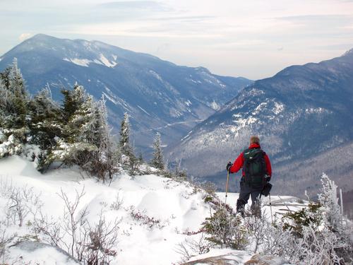 Gerry heads toward the summit view from Mount Crawford in the White Mountains of New Hampshire