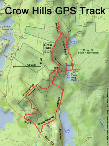 Crow Hills gps track