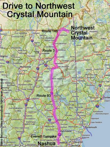 Northwest Crystal Mountain drive route