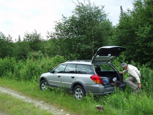 bushwhackers at the foot of Northwest Crystal Mountain in New Hampshire