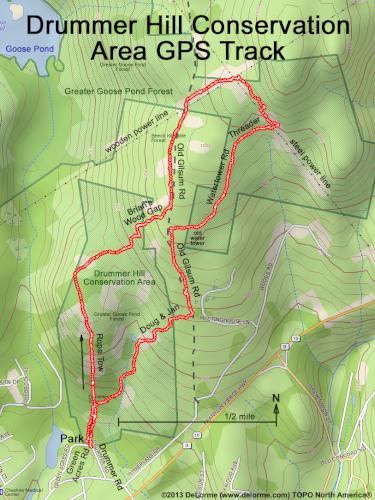 Drummer Hill Conservation Area gps track