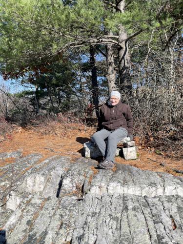 Andee at the summit in November on Dry Hill in western MA