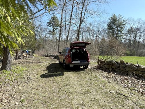 parking in April at Duston Parcel and Heron Rookery in southeast NH