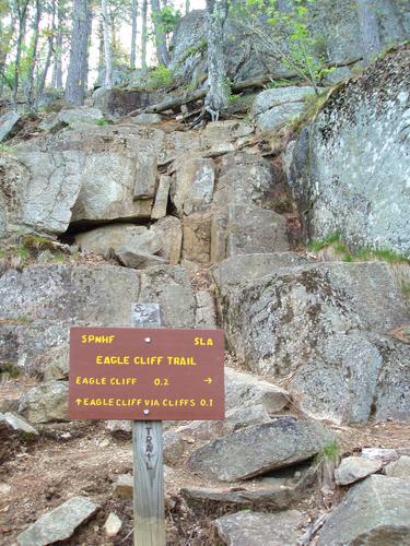 Eagle Cliff Trail sign