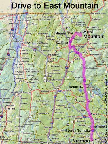 East Mountain drive route