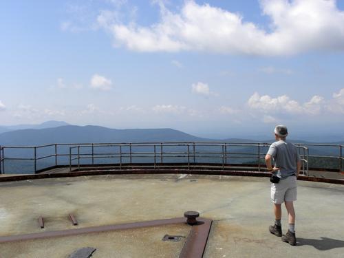 view from the summit of East Mountain in Vermont