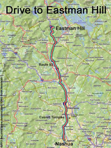 Eastman Hill drive route